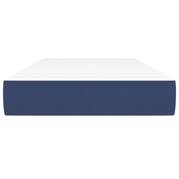 vidaXL Στρώμα με Pocket Springs Μπλε 120x190x20 εκ. Υφασμάτινο