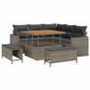 vidaXL &Sigma;&epsilon;&tau; &Kappa;&alpha;&nu;&alpha;&pi;έ &Kappa;ή&pi;&omicron;&upsilon; &mu;&epsilon; &mu;&alpha;&xi;&iota;&lambda;ά&rho;&iota; 9 pcs &Gamma;&kappa;&rho;&iota; &sigma;&upsilon;&nu;&theta;&epsilon;&tau;&iota;&kappa;ό &rho;&alpha;&tau;ά&nu;