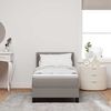 vidaXL Κρεβάτι box spring με στρώμα με στρώμα Taupe 80 x 200 cm