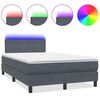 vidaXL &Kappa;&rho;&epsilon;&beta;ά&tau;&iota; Boxspring &mu;&epsilon; &Sigma;&tau;&rho;ώ&mu;&alpha; & LED &Sigma;&kappa;&omicron;ύ&rho;&omicron; &Gamma;&kappa;&rho;&iota; 120x210 &epsilon;&kappa;. &Beta;&epsilon;&lambda;&omicron;ύ&delta;&iota;&nu;&omicron;