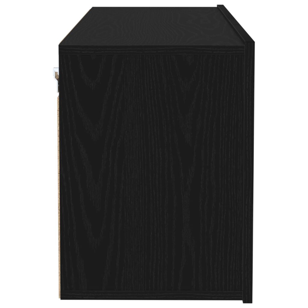 vidaXL Ντουλάπι Τοίχου Τηλεόρασης Μαύρη Δρυς 100x30x41 εκ. Επεξεργασμένο Ξύλο