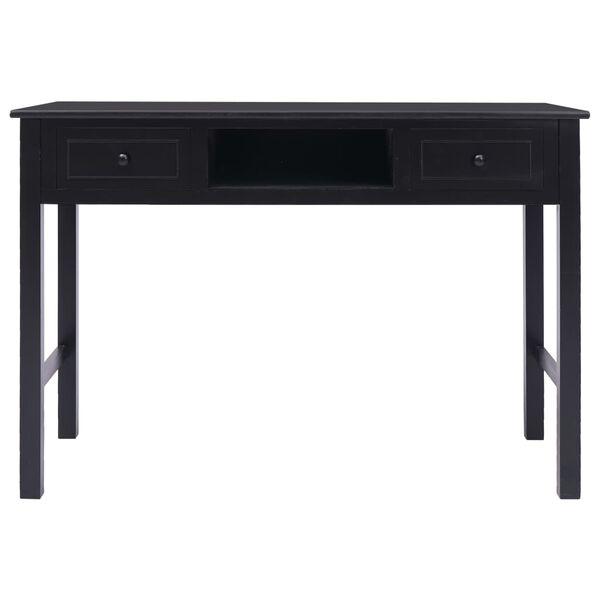 vidaXL Γραφείο Μαύρο 110 x 45 x 76 εκ. Ξύλινο
