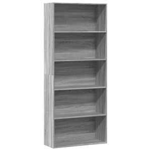&nu;&tau;&omicron;&upsilon;&lambda;ά&pi;&iota; &beta;&iota;&beta;&lambda;ί&omega;&nu; vidaXL &Gamma;&kappa;&rho;&iota; Sonoma 80x30x189 cm &Kappa;&alpha;&tau;&alpha;&sigma;&kappa;&epsilon;&upsilon;&alpha;&sigma;&mu;έ&nu;&omicron; &xi;ύ&lambda;&omicron;