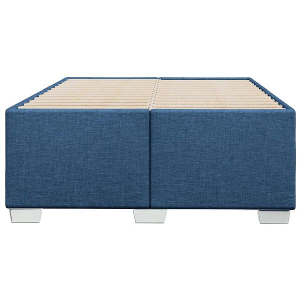 vidaXL Πλαίσιο κρεβατιού χωρίς στρώμα μπλε 120x200cm ύφασμα