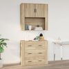 vidaXL Ντουλάπι Τοίχου Sonoma Δρυς 80x33x80 εκ. Επεξεργασμένο Ξύλο