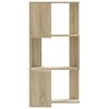 vidaXL Βιβλιοθήκη Γωνιακή 3 Επ. Sonoma Δρυς 50x50x102εκ Επεξ. Ξύλο