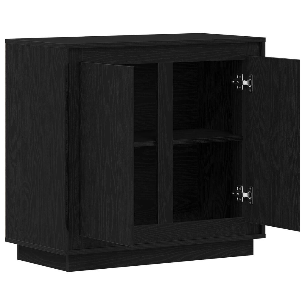 vidaXL Μοντέρνος Μπουφές Πλευρικός Μαύρη δρυς 80 x 34 x 75 εκ