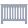 vidaXL Κάλυμμα Καλοριφέρ Ανθρακί 112 x 19 x 81,5 εκ. από MDF