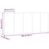 vidaXL Κεφαλάρι Κρεβατιού Δρυς τεχνίτης 200x1,5x80 εκ