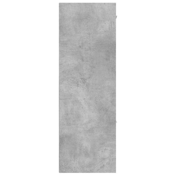 vidaXL Ραφιέρα με Ντουλάπια Γκρι Σκυροδέμ. 60x29,5x90 εκ. Επεξ. Ξύλο