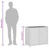 vidaXL Ντουλάπι Αποθήκευσης Κήπου Μαύρο 83x45x76 εκ. Συνθετικό Ρατάν