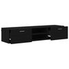 vidaXL Ντουλάπι TV με ράφι Μαύρο 150 x 39 x 30 εκ Επεξεργασμένο ξύλο