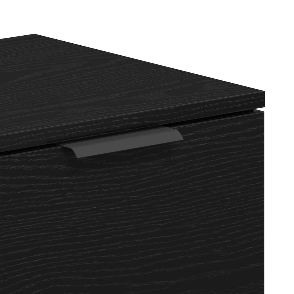 vidaXL Ντουλάπα τηλεόρασης Μαύρο Δρυς 102x35x36,5 εκ Επεξεργασμένο ξύλο