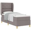 vidaXL &Kappa;&rho;&epsilon;&beta;ά&tau;&iota; &mu;&epsilon; &epsilon;&lambda;&alpha;&tau;ή&rho;&iota;&alpha; &mu;&epsilon; &kappa;&epsilon;&phi;&alpha;&lambda;ά&rho;&iota; Taupe 200 x 80 &epsilon;&kappa;&alpha;&tau;&omicron;&sigma;&tau;ά ύ&phi;&alpha;&sigma;&mu;&alpha;