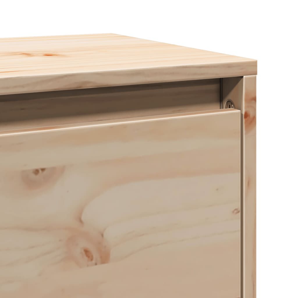 vidaXL Ντουλάπι Τοίχου 80 x 30 x 35 εκ. από Μασίφ Ξύλο Πεύκου