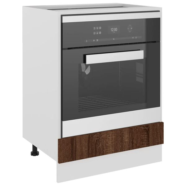 vidaXL Ντουλάπι Φούρνου Lyon Καφέ Δρυς 60x46x81,5 εκ. Επεξεργ. Ξύλο
