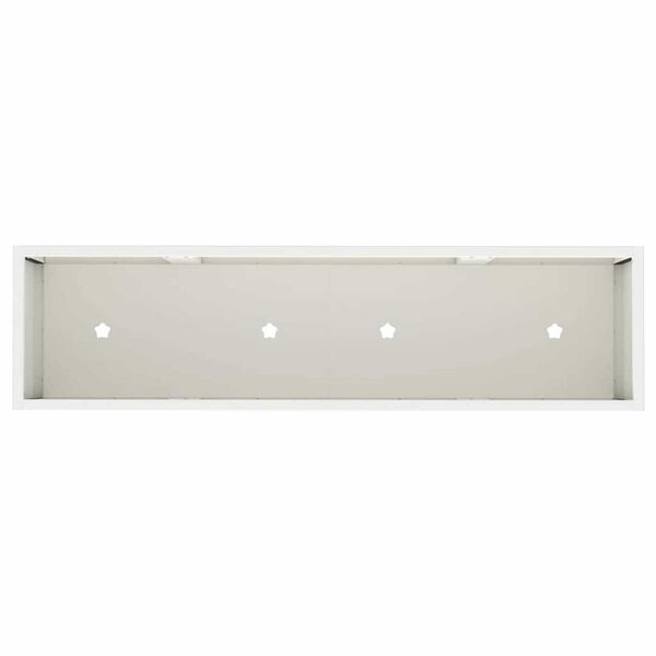 vidaXL Υψωμένη Γλάστρα Κήπου Λευκό 100 x 26 x 82 εκ Ατσάλι