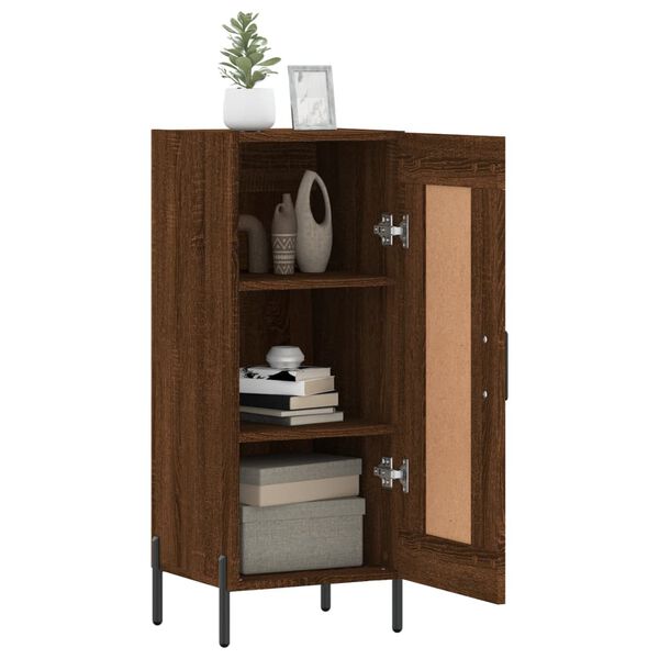 vidaXL Ντουλάπι Καφέ Δρυς 34,5 x 34 x 90 εκ. Επεξεργασμένο Ξύλο