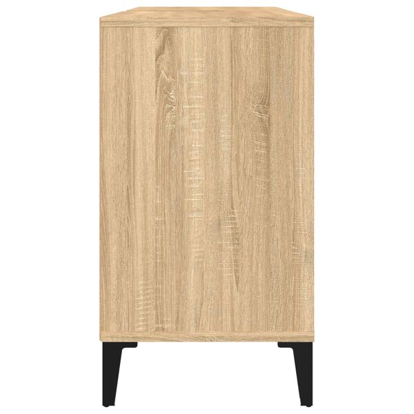 vidaXL Ντουλάπι Νιπτήρα Sonoma Δρυς 80x33x60 εκ. Επεξεργασμένο Ξύλο