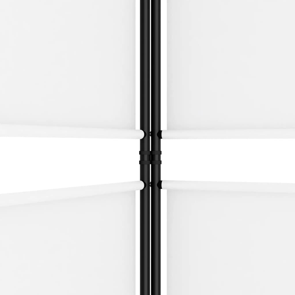 vidaXL Διαχωριστικό Δωματίου με 5 Πάνελ Λευκό 250x180 εκ. από Ύφασμα
