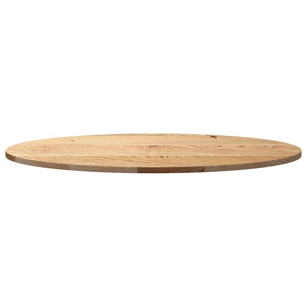 vidaXL Επιτραπέζια επιφάνεια 100x50x2 cm μασίφ ξύλο δρυς οβάλ