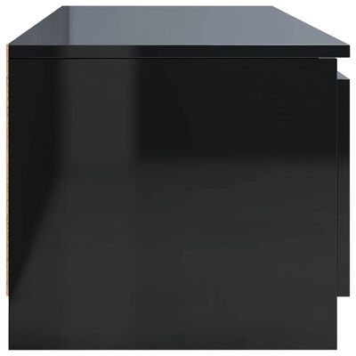 vidaXL Έπιπλο Τηλεόρασης Γυαλιστερό Μαύρο 140x40x35,5 εκ. Μοριοσανίδα