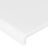 vidaXL Κρεβάτι Boxspring με Στρώμα Λευκό 90x190εκ. από Συνθετικό Δέρμα