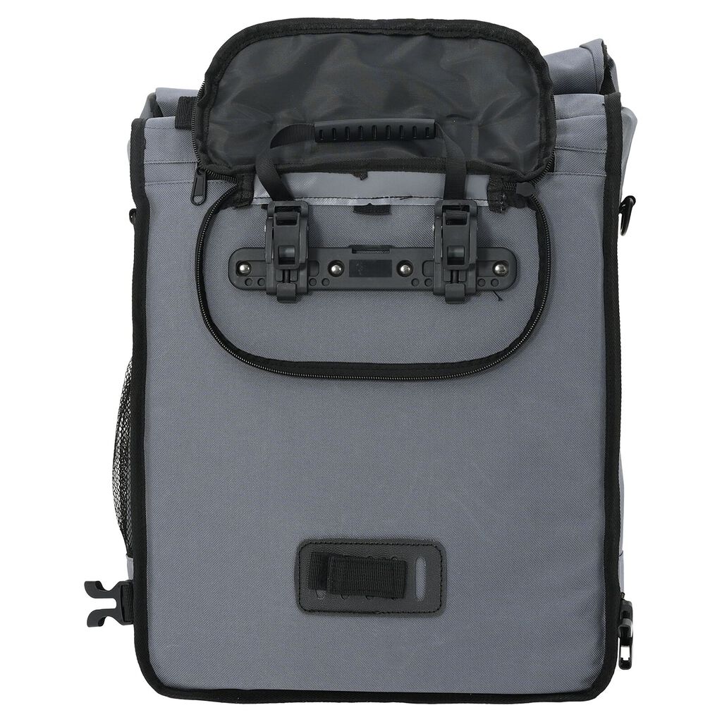 vidaXL Τσάντα Ποδηλάτου για Ράφι 25 L Γκρι 33x16x48 εκ.