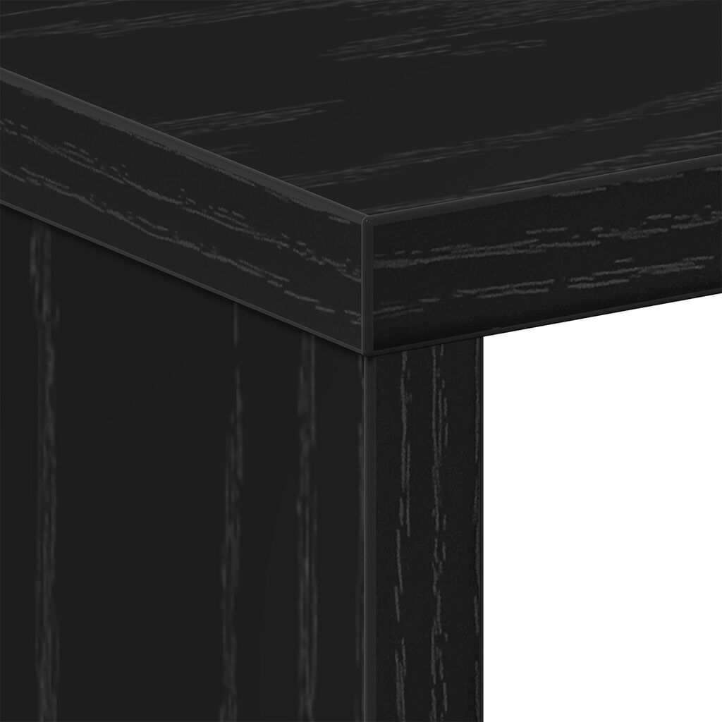 vidaXL Κομοδίνο 2 τμχ Μαύρο Δρυς 50x30x51,5 εκ Τεχνητό Ξύλο
