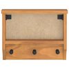 vidaXL Επίτοιχη κρεμάστρα παλτών SANDNES 45x12x35 εκ.Πεύκο μασίφ ξύλο