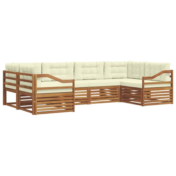 vidaXL &Sigma;&epsilon;&tau; &Kappa;&alpha;&nu;&alpha;&pi;έ 6 pcs &Phi;&upsilon;&sigma;&iota;&kappa;ό &kappa;&alpha;&iota; &Kappa;&rho;έ&mu;&alpha; &Sigma;&tau;&epsilon;&rho;&epsilon;ό &Xi;ύ&lambda;&omicron; &Alpha;&kappa;&alpha;&kappa;ί&alpha;&sigmaf;