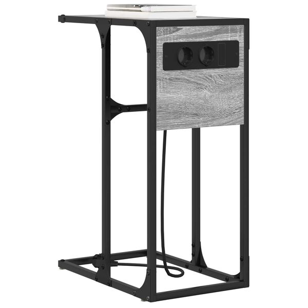 vidaXL Κομοδίνο Γκρι sonoma 41.5 x 26 x 60.5 εκ Επεξεργασμένο ξύλο