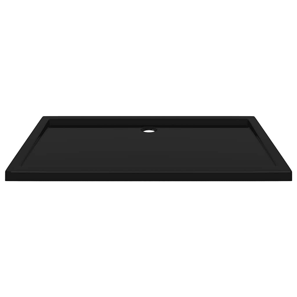 vidaXL Βάση Ντουζιέρας Ορθογώνια Μαύρη 70 x 120 εκ. από ABS