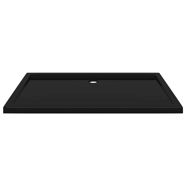 vidaXL Βάση Ντουζιέρας Ορθογώνια Μαύρη 70 x 120 εκ. από ABS