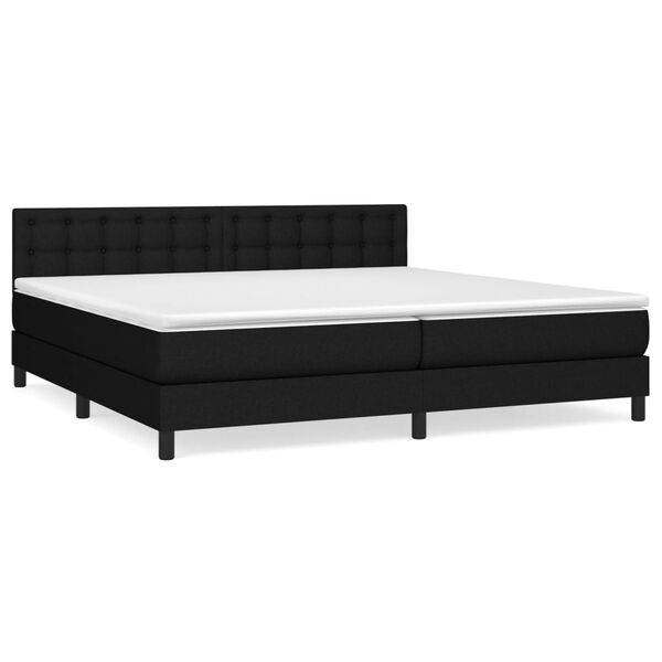 vidaXL &Kappa;&rho;&epsilon;&beta;ά&tau;&iota; Boxspring &mu;&epsilon; &Sigma;&tau;&rho;ώ&mu;&alpha; &Mu;&alpha;ύ&rho;&omicron; 200x200 &epsilon;&kappa;. &Upsilon;&phi;&alpha;&sigma;&mu;ά&tau;&iota;&nu;&omicron;