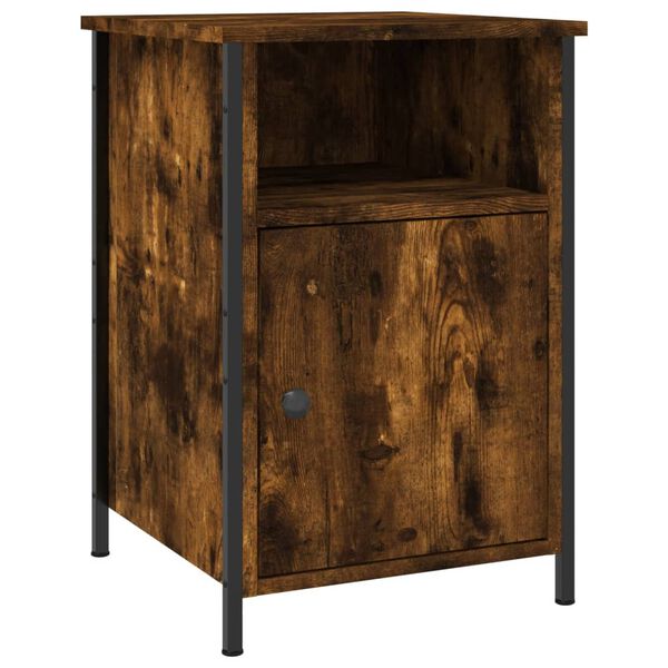 vidaXL Κομοδίνο Καπνιστή Δρυς 40x42x60 εκ. από Επεξεργασμένο Ξύλο