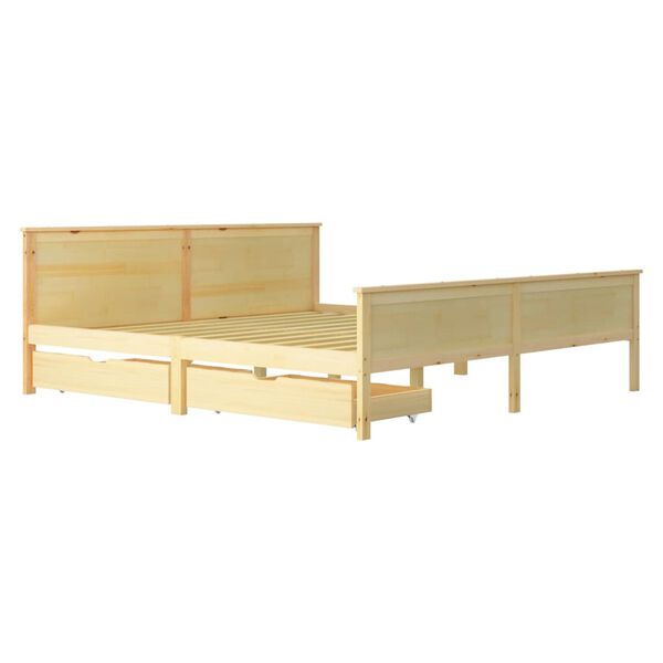 vidaXL &Pi;&lambda;&alpha;ί&sigma;&iota;&omicron; &Kappa;&rho;&epsilon;&beta;&alpha;&tau;&iota;&omicron;ύ &mu;&epsilon; 2 &Sigma;&upsilon;&rho;&tau;ά&rho;&iota;&alpha; &Lambda;&epsilon;&upsilon;&kappa;ό 180x200 &epsilon;&kappa;. &Xi;ύ&lambda;&omicron; &Pi;&epsilon;ύ&kappa;&omicron;&upsilon;