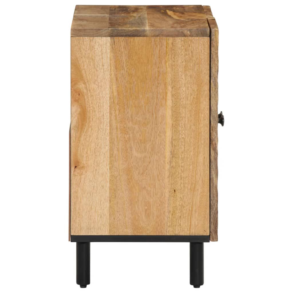 vidaXL Ντουλάπι Μπάνιου 62 x 33 x 58 εκ. από Μασίφ Ξύλο Μάνγκο