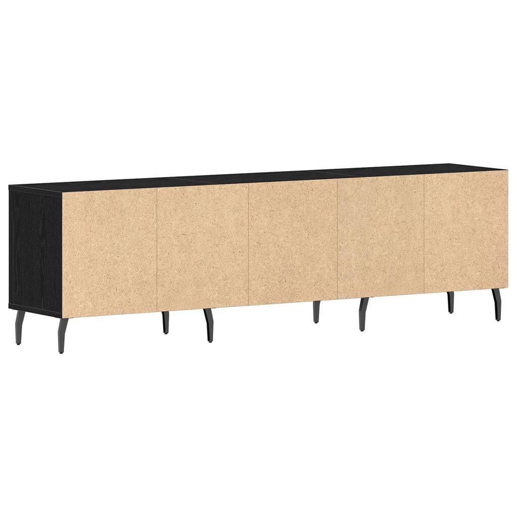 vidaXL Ντουλάπα τηλεόρασης Μαύρο Δρυς 150x30x44,5 εκ. Επεξεργασμένο ξύλο