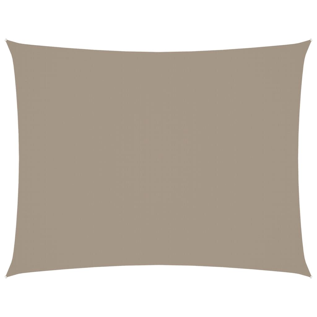 vidaXL Πανί Σκίασης Ορθογώνιο Taupe 2,5 x 4 μ. από Ύφασμα Oxford