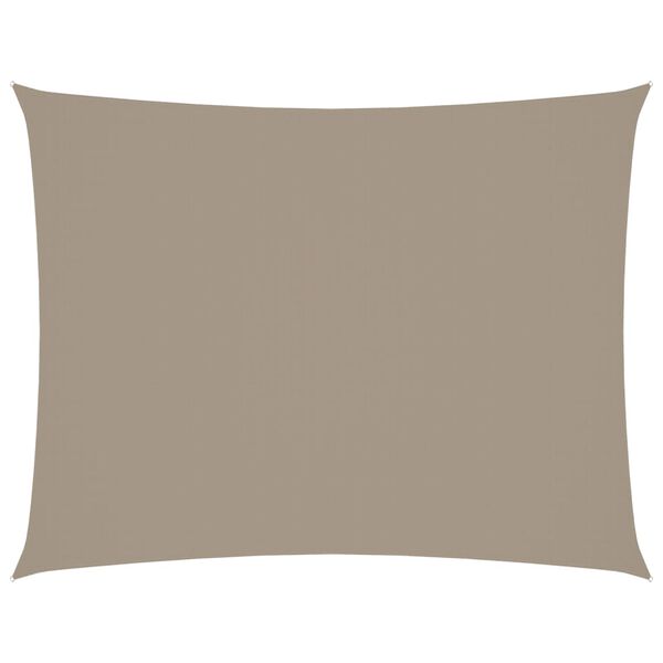 vidaXL Πανί Σκίασης Ορθογώνιο Taupe 2,5 x 4 μ. από Ύφασμα Oxford