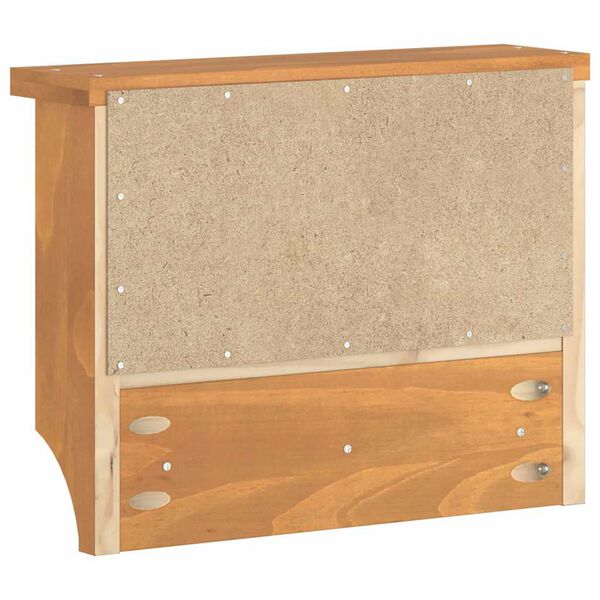 vidaXL Επίτοιχη κρεμάστρα παλτών SANDNES 45x12x35 εκ.Πεύκο μασίφ ξύλο