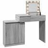 vidaXL Μπουντουάρ με LED Γκρι Sonoma 115x37x110,5 εκ.