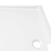 vidaXL Βάση Ντουζιέρας Ορθογώνια Λευκή 70 x 120 εκ. από ABS