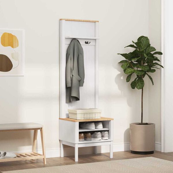 vidaXL &Nu;&tau;&omicron;&upsilon;&lambda;ά&pi;&alpha; &delta;&iota;&alpha;&delta;&rho;ό&mu;&omicron;&upsilon; &mu;&epsilon; &rho;ά&phi;&iota; FLORO &Lambda;&epsilon;&upsilon;&kappa;ό 50 x 40 x 158 &epsilon;&kappa;