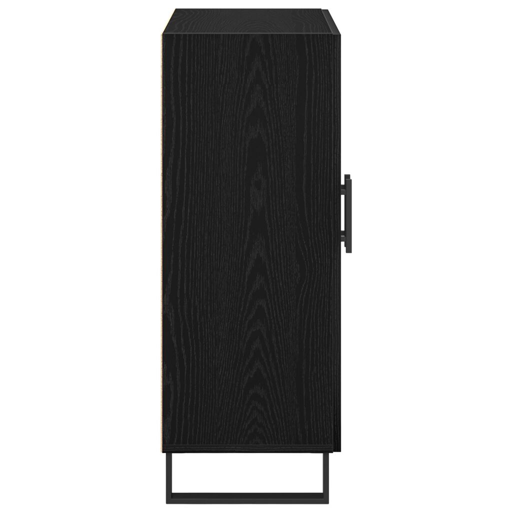 vidaXL Κονσόλα Μαύρο Δρυς 69,5x34x90 εκ Επεξεργασμένο Ξύλο