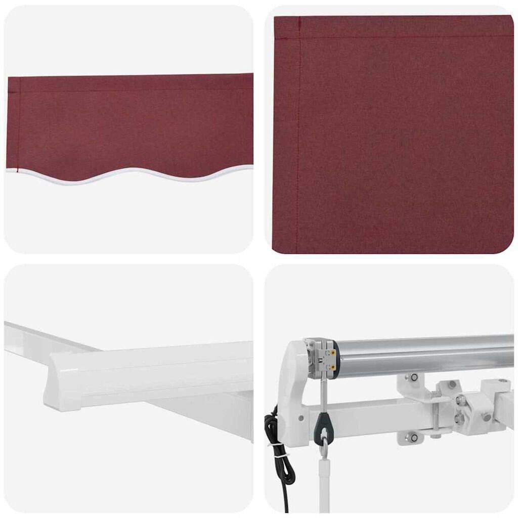 vidaXL Σκηνίτσα Αναδιπλούμενη Μπορντό 350 x 200 cm