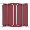vidaXL Ξαπλώστρες Πτυσσόμενες 2 τεμ. Κόκκινες από Ατσάλι / Ύφασμα
