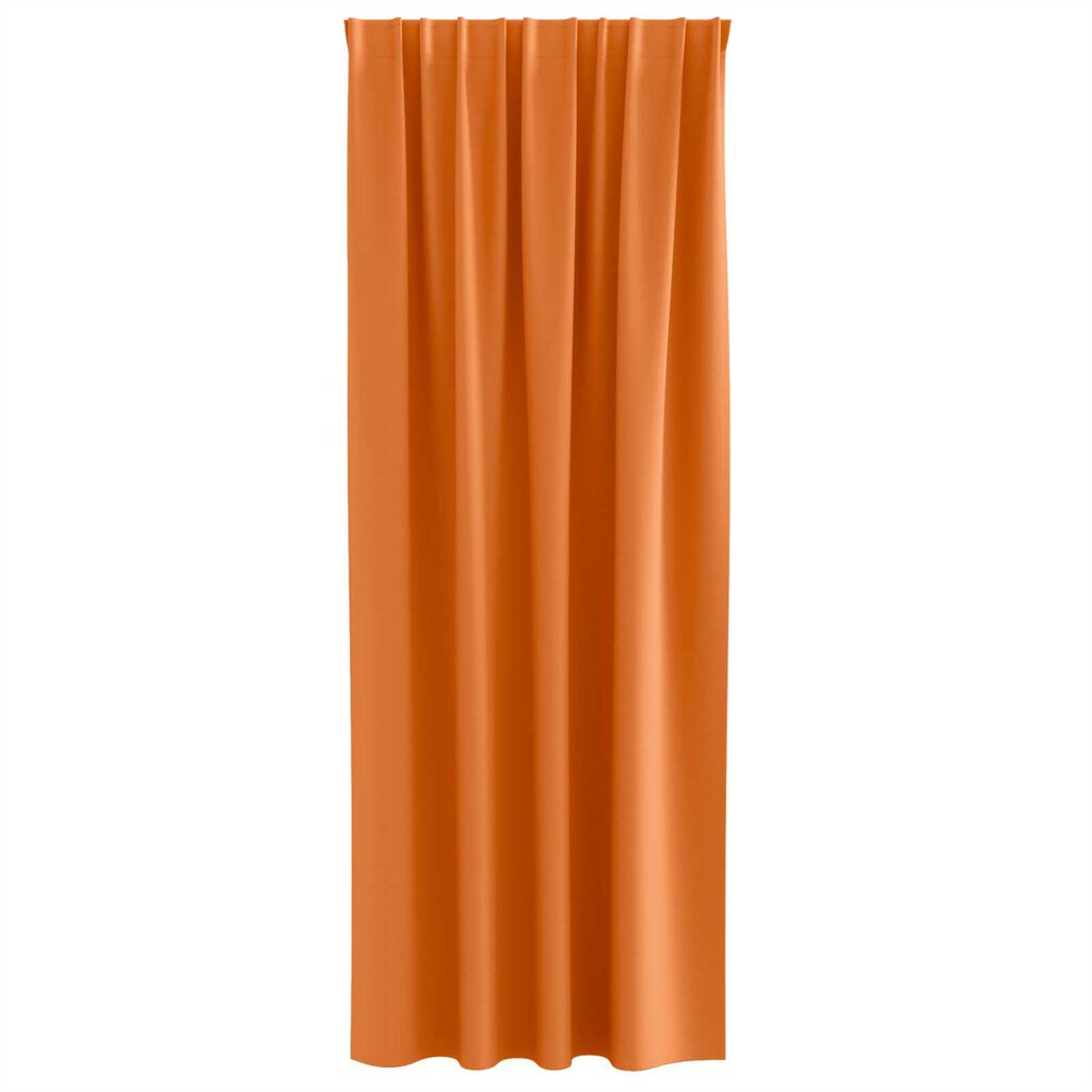 vidaXL Κουρτίνες 2 pcs Φωτεινό Πορτοκάλι 225 x 140 εκ. Πολυεστέρας