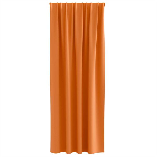 vidaXL Κουρτίνες 2 pcs Φωτεινό Πορτοκάλι 225 x 140 εκ. Πολυεστέρας